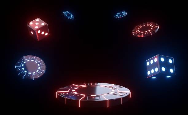 Mobile phone showing Casino Hold'em table interface